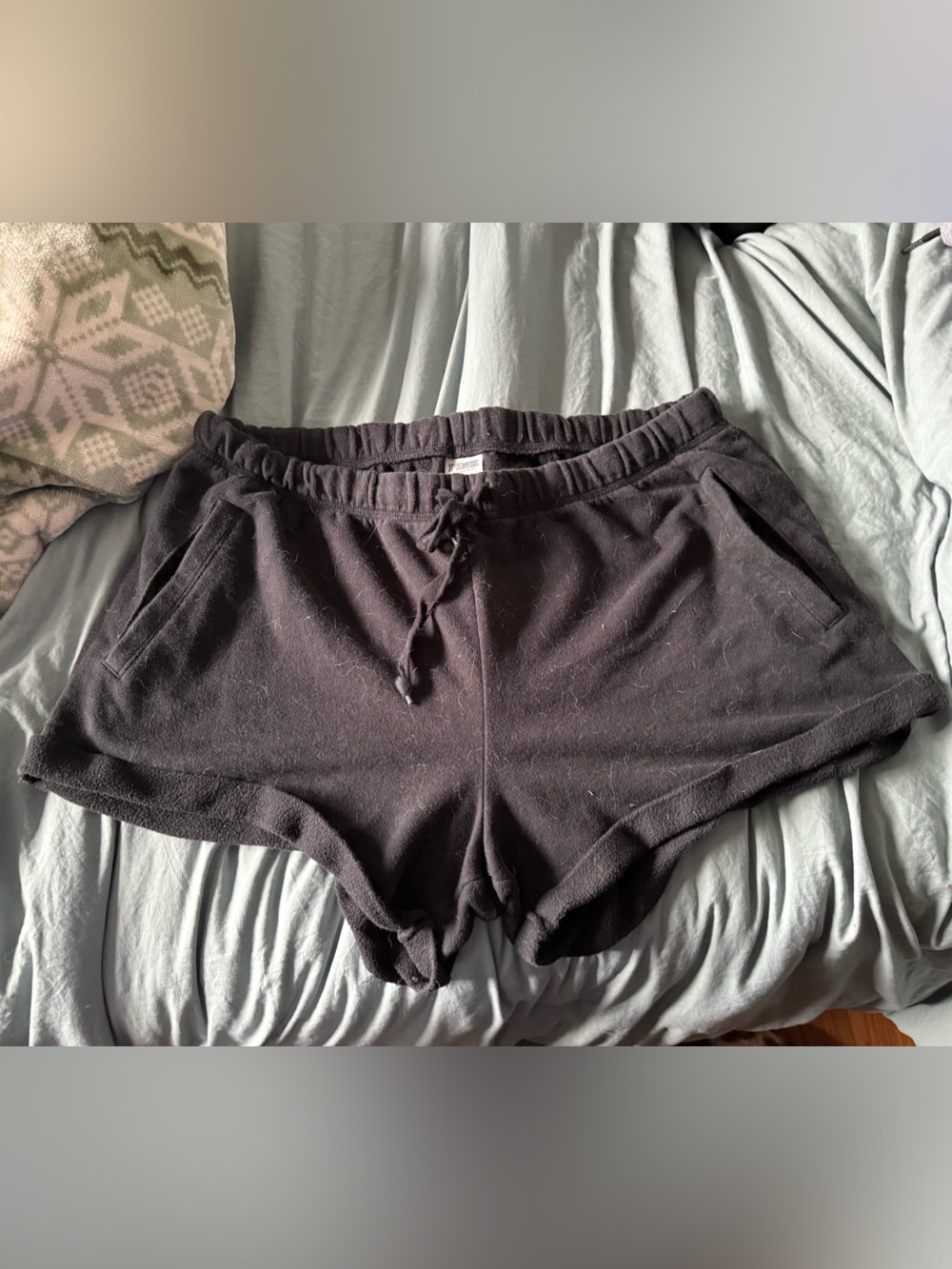 PINK Victoria's Secret Black Athletic Lounge Shorts